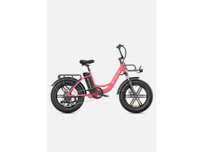 Engwe L20 Front Suspension Step-Thru E-bike One Size Pink  click to zoom image