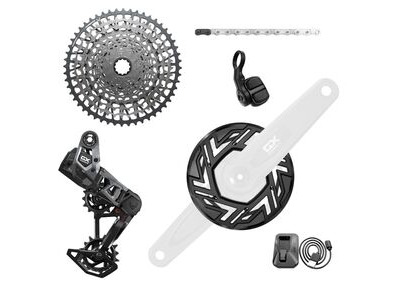 Sram Gx T-type Eagle E-mtb 104bcd Transmission Axs Groupset (Rd W/Battery/Charger/Cord, Ec Pod, Cr 104bcd T-type 34t,clip-on Guard, Cn 126l, Cs Xs-1275 10-52t) ? Cranks Not Included: